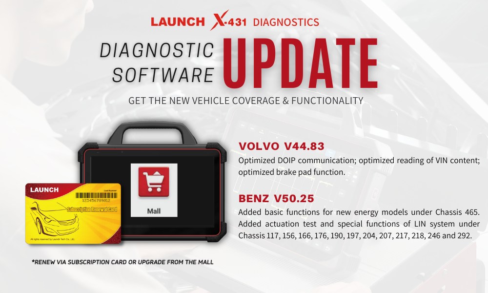 Launch X431 Diagnostic Software Update (January 4, 2024)