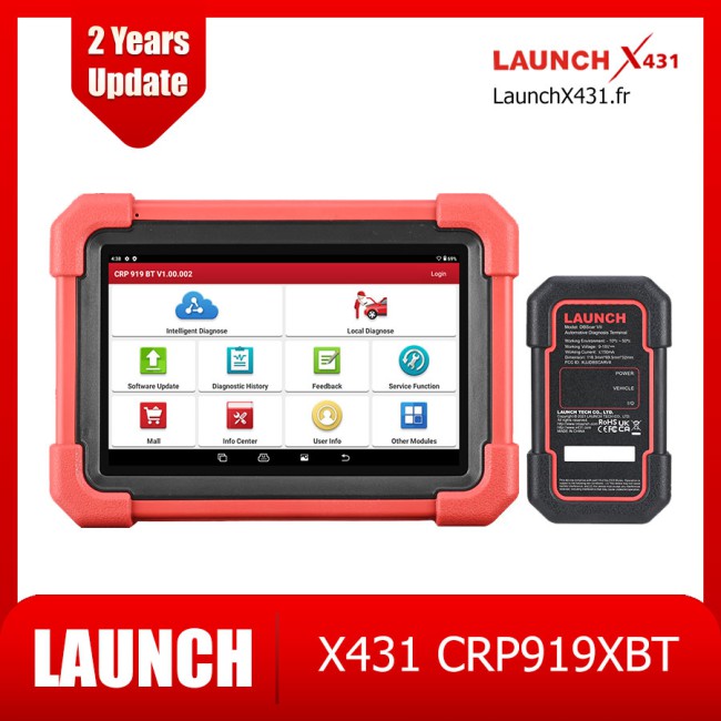 2024 LAUNCH X431 Creader CRP919XBT CRP919 XBT Bluetooth Diagnostic Tool Bidirectional Scanner With ECU Coding, CANFD DOIP, FCA AutoAuth, VAG Guided