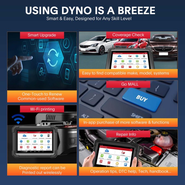 LAUNCH X431 PRO DYNO OBD2 Scanner Full System Bi-Directional Diagnostic Tool ECU Coding, 37+ Service, CAN FD & DoIP, Same functions as PROS V5.0 Elite