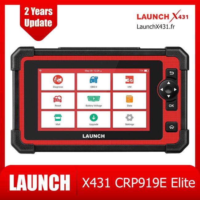 2024 LAUNCH X431 Creader CRP919E Elite Bidirectional Scan Tool with CANFD DOIP, Active Test, 31+ Service, ECU Coding, All System Diagnosis, FCA