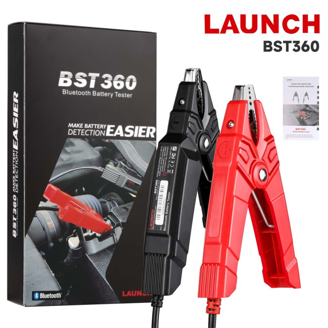 2024 LAUNCH Upgraded BST360 6V 12V Car Battery Tester, Bluetooth Battery Load Tester Charging Cranking System Analyzer