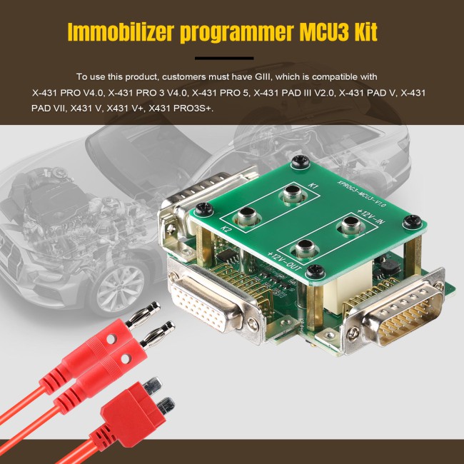 LAUNCH X431 MCU3 Adapter Immobilizer Programmer Kit for X-PROG3 XPROG3 GIII for Mercedes-Benz All Keys Lost and ECU TCU Reading