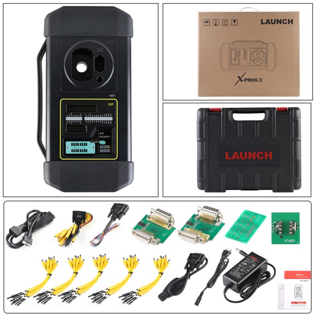 Launch X431 PAD VII Elite 2024 Top Scanner With XPROG3 IMMO Key Programmer and X-431 MCU3 Adapter