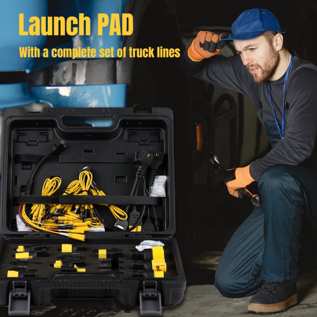 Launch X431 HD Heavy Duty Truck Software Authorization and Adapters Package for Launch X-431 PRO5, Launch X-431 PAD V, Launch X-431 PAD VII