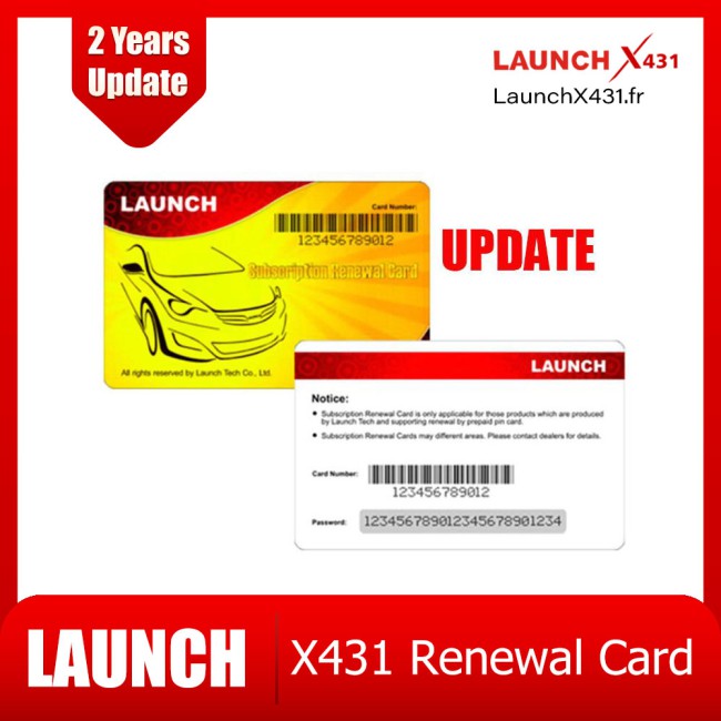2 Years Software Update Service for Launch X431 PAD III /PAD V Passenger Vehicle (Software Subscription)