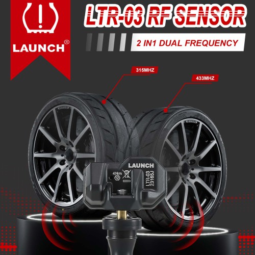 4PCS LAUNCH LTR-03 RF Sensor 315MHz & 433MHz Rubber
