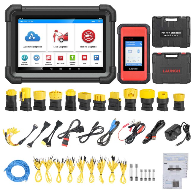 2024 Launch X431 V+ SmartLink HD (PRO3 LINK HD) Commercial Vehicles Diagnostic Tool with SmartLink C 2.0 VCI for Truck Bus Agricultural Trailers etc.