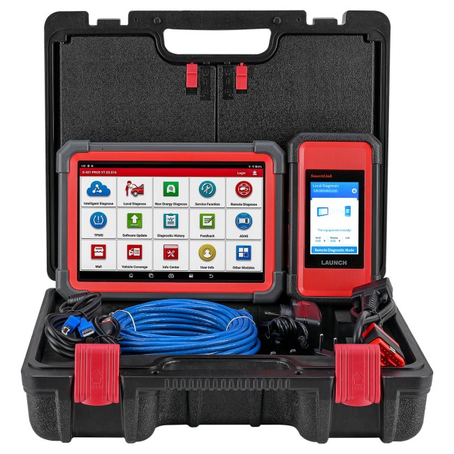 2024 New Launch X431 PRO5 PRO 5 Bi-Directional Diagnostic Scanner With SmartLink 2.0 VCI, J2534 ECU & Online Programming, CANFD DOIP, Topology Map
