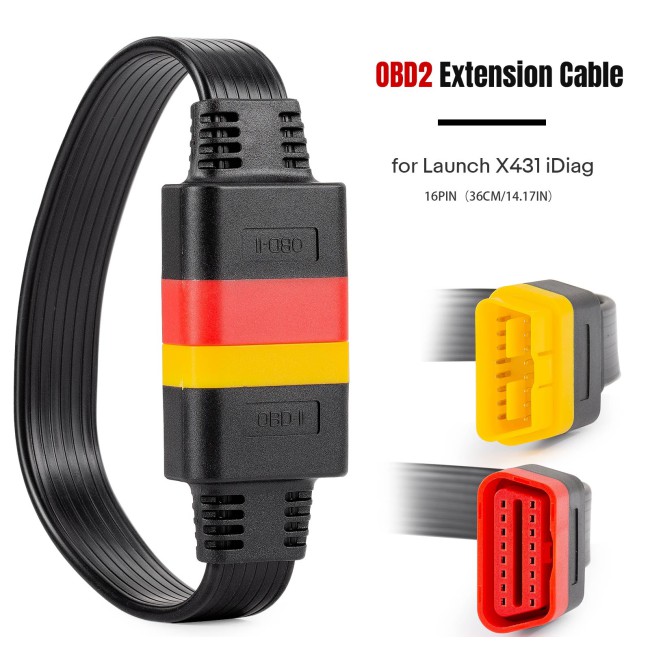 OBD2 Extension Cable for Launch X431/ THINKCAR (14.17IN/ 36CM）