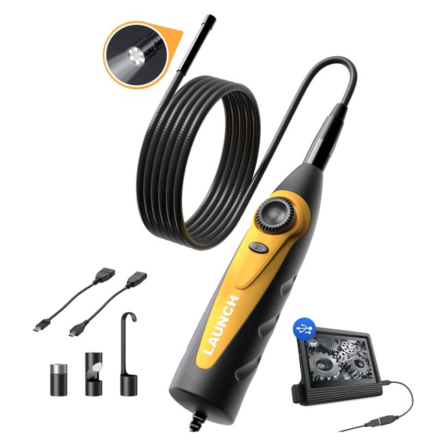 Launch VSP-600 VSP600 Camera VideoScope Borescope IP67 Waterproof HD Endoscope Suitable for Launch X431 Scanner & Android Phone, with 6 LED Lights