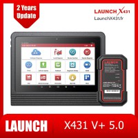 2024 Launch X431 V+ 5.0 ( PRO3) Car Diagnostic Tool Bi-bidirectional Scanner, CANFD DOIP, Topology Mapping, ECU Coding, AutoAuth FCA SGW, 41+ Services