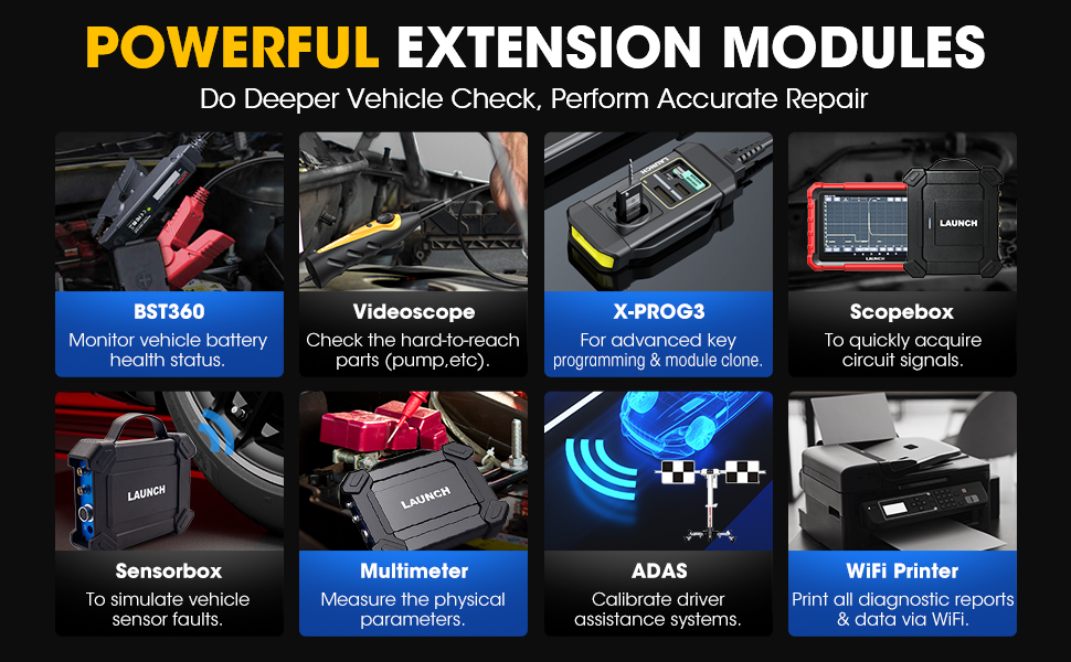 LAUNCH X431 PROS Elite powerful extension modules