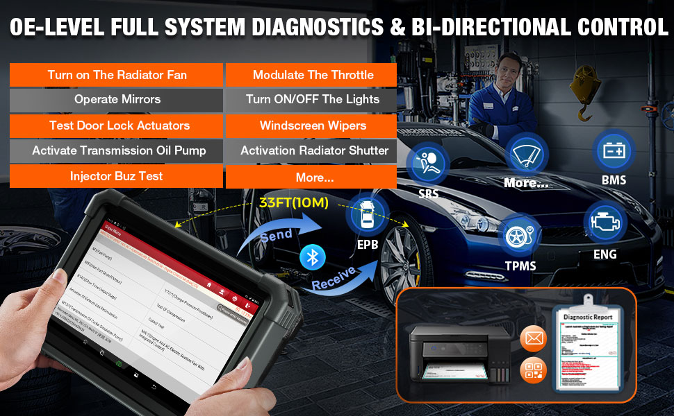 LAUNCH X431 IMMO PLUS OE-Level Diagnosis of All Systems and Bidirectional Control