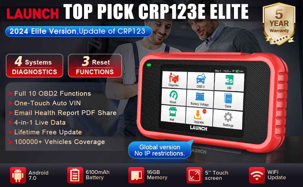 Launch CRP123E Elite OBD2 Code Reader