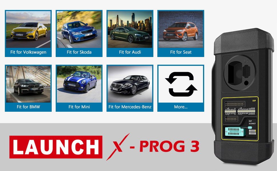 LAUNCH X431 XPROG3 support many car