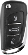 Launch Peugeot DS Smart Remote Key Folding 3 Buttons