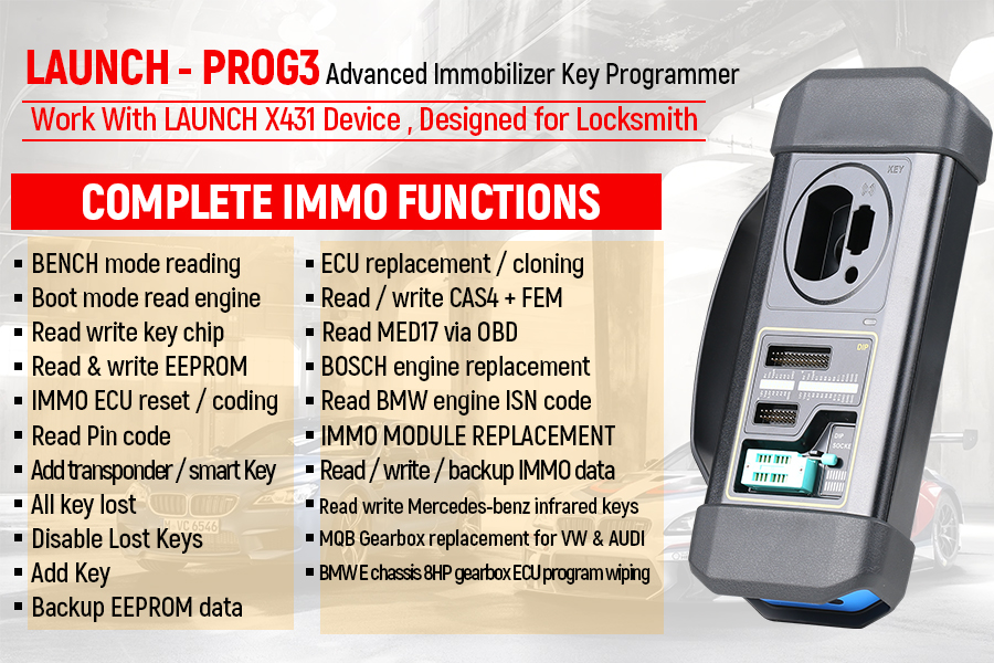Launch X-PROG3 Immobilizer & Key Programmer