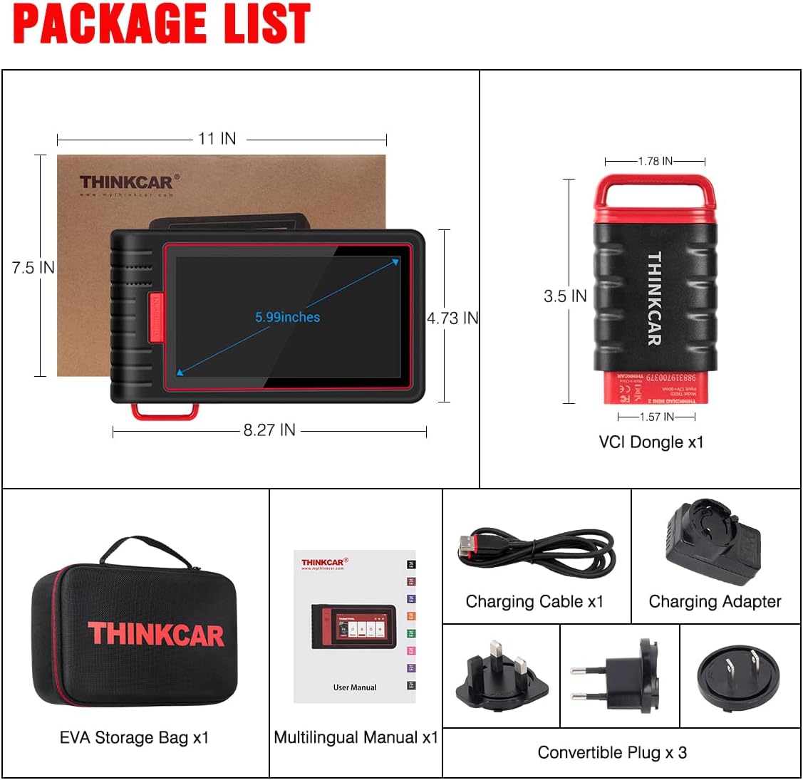 THINKSCAN MAX2 package list