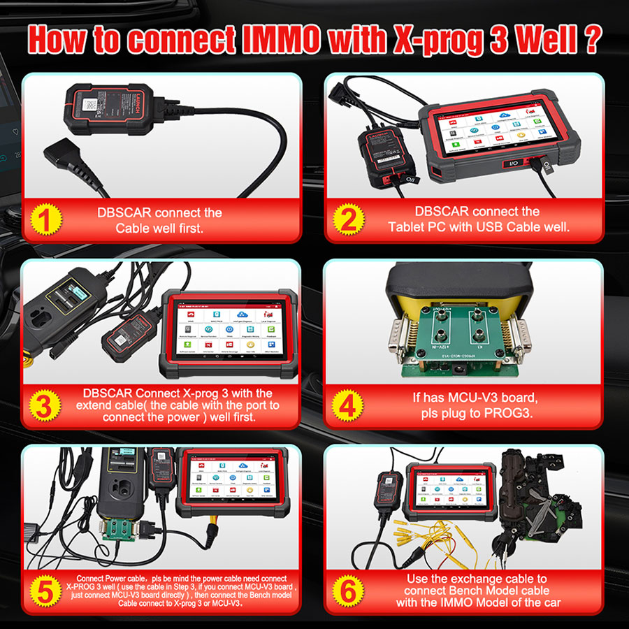 How to Connect IMMO with X-PROG3 Well?
